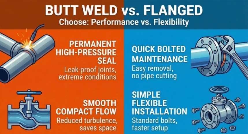 A Guide to Butt Weld Gate Valve vs Flanged Gate Valve