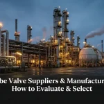 The featured image of the article showing the complete title text with what looks like an industrial manufacturing plant for globe valves in the background.