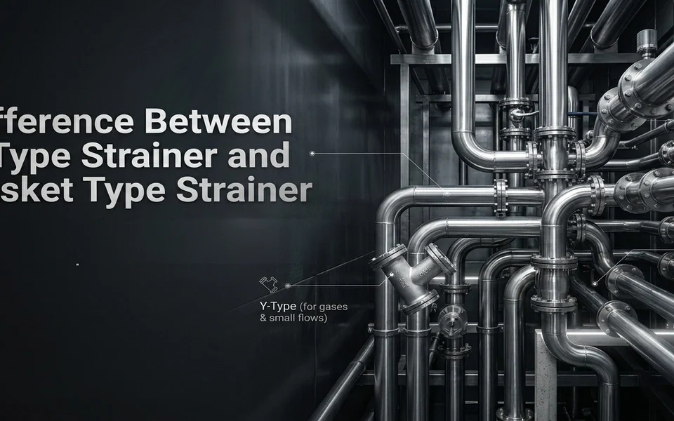 Y Type Strainer and Basket Type Strainer industrial comparison