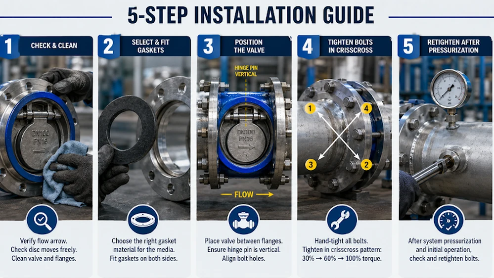 How Do You Install a Wafer Check Valve Step by Step